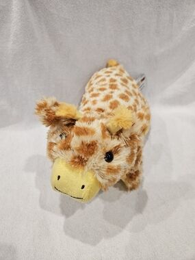 Pillow Pets Peewee Giraffe Foldable Plush Stuffed Animal 13” Cute Collectible